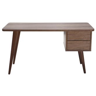 Miliboo Escritorio Nogal L140 Cm Fifties