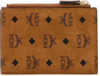 MCM Geprinte Canvas Portemonnee - Dames - Portefeuilles - Bruin - ONE Size - Accessoires