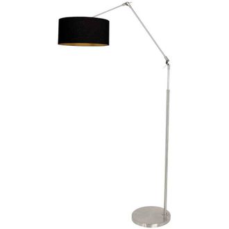 Steinhauer Steinhauer - L&aacute;mpara De Pie - Prestige Chic - Acero - Lino Metal