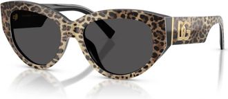 Dolce & Gabbana Dg 4514 316387 Zonnebrillen - Dames - Zonnebrillen - Bruin - 55 MM - Accessoires