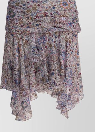 Isabel Marant draped asymmetric hem skirts