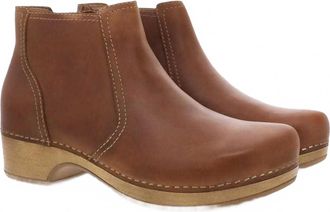 Dansko Womens Barbara Ankle Boot In Tan Oiled Brown