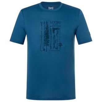 super.natural Tropicar Tee Merinoshirt f&uuml;r Herren | blau