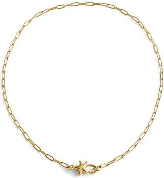 Madewell Star Paperclip Chain Necklace in Warm Gold at Nordstrom