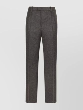 Bottega Veneta wool trousers with front pleats and straight leg