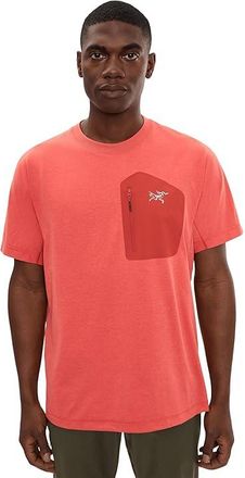 Arc'teryx Konseal Pocket Short Sleeve Shirt Mens Clothing Stone Red/Dark Stone : 2XL, Polyester