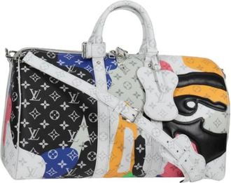 Louis Vuitton Tweedehands Canvas Louis Vuitton tassen - Dames - Vintage Weekendtas - Veelkleurig - ONE Size - Vintage