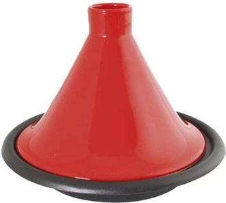 Crealys Crealys - Crealys 509833 Tajine Hierro Rojo - Dimensiones: 0=31cm / A= 25cm 4,7 Kg - 509833 - 3367305098338