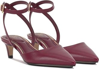 Vince Camuto Irva Pump Womens Chianti Pointed Toe Kitten Heel HTAT1142
