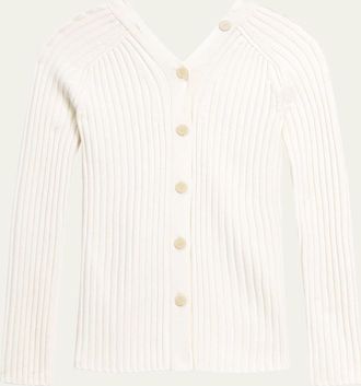 Theory Buttoned Wool-Blend Cardigan