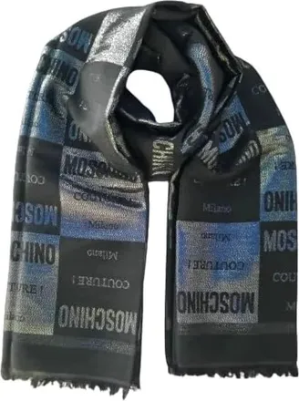 Moschino Accessoires, Dames, Veelkleurig, ONE Size, Lussuosa sciarpa foulard
