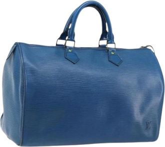 Louis Vuitton Pre-owned Handbags, female, Blue, Size: ONE SIZE Pre-owned Speedy 35 Hand Bag