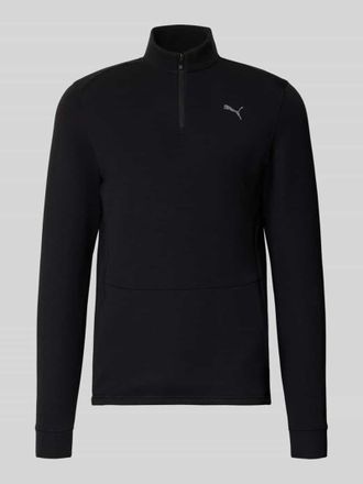 Puma Sweatshirt mit Label-Detail Modell CLOUDSPUN in Black, Gr&ouml;&szlig;e XXL