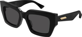 Bottega Veneta Zonnebril Bv 1212S - Heren - Zonnebrillen - Zwart - 52 MM - Accessoires