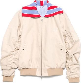 Charles Jeffrey Loverboy Bomber con collo a contrasto - Toni neutri