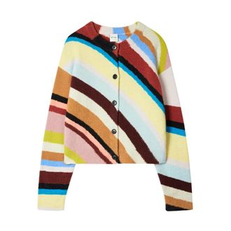 Paul Smith Cardigan Boucl&eacute; Swirl - Dames - Truien - Veelkleurig - Maat: S Zijde
