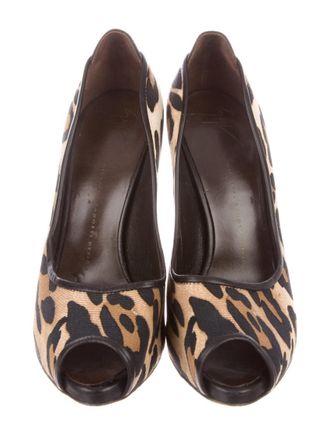 Giuseppe Zanotti Leopard Print Pumps Size 37.5