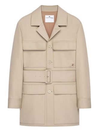 Courr&egrave;ges Utility Belted Coat