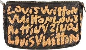 Louis Vuitton Pre-owned Clutches, female, Orange, Size: ONE SIZE Pre-owned Monogram Graffiti Pochette