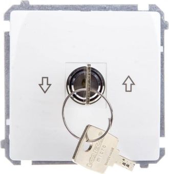 OEM Interruptor B&aacute;sico Para Persiana Enrollable Simon Con Llave De Tres Posiciones, I-0-ii, Blanco Bmwzk.01/11