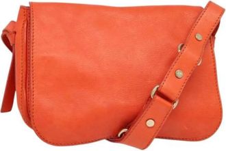 Celine Pre-owned Leather celine-bags - Dames - Vintage Schoudertas - Oranje - ONE Size - Leer - Vintage