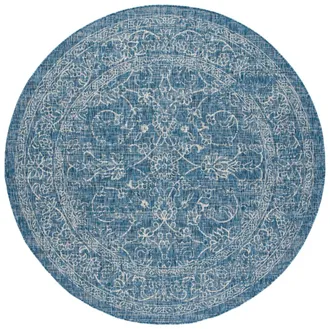 Safavieh Alfombra lana gris/azul marino 160 x 160 cm