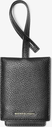 Michael Kors Jet Set Pebbled Leather Luggage Tag