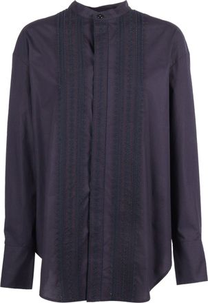 Forte_Forte Les Fleurs Poplin Cotton Casual Shirt