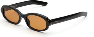 Retro Superfuture Sunglasses, unisex, Black, Size: 54 MM Esatto Refined Sunglasses