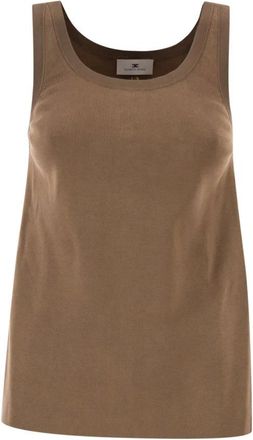 Elisabetta Franchi Mujer, Camisetas, Marr&oacute;n, Talla: S