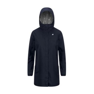 K-Way Rain Jackets, female, Blue, XL, Sophie Eco Stretch Dot Jacket