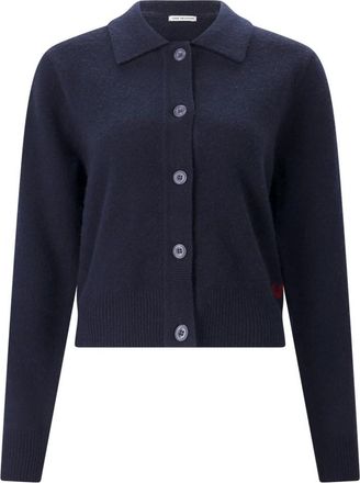True Religion Fijngebreide Cardigan - Dames - Vesten - Blauw - M - Wol - Truien & Vesten