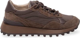 Brunello Cucinelli Suede And Cotton Sneakers