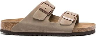 Birkenstock Arizona Narrow Fit - Heren - Sandalen - Bruin - 42 EU - Leer - Schoenen