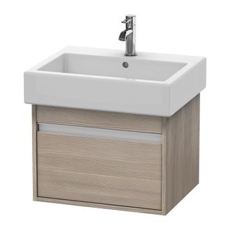 Duravit Duravit Ketho Mueble Lavabo De Pared 6686, 1 Extra&iacute;ble, 550mm, Para Vero, Color (frente/cuerpo): Decoraci&oacute;n Pino Plata - Kt668603131