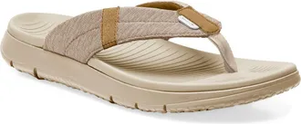 Sanuk Beer Foamie Flip Flop in Brown Rice at Nordstrom, Size 14