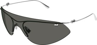 Bottega Veneta BV1272S 002 Mens Sunglasses Silver Size 99