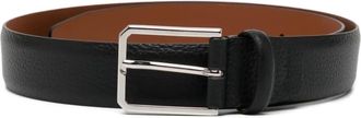 Santoni leather belt - men - Leather - 105 - Black