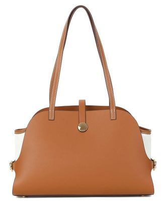 Tiffany & Fred Smooth Leather Dome-Shaped Shoulder Bag