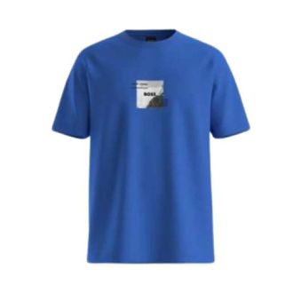 Boss Green by Hugo Boss Heren, Tops, Blauw, Maat: 3XL