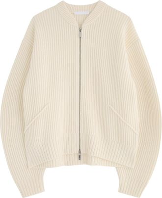 Helmut Lang Apex Ribbed Wool-blend Jumper - Ivory - XS (UK6 /xs)