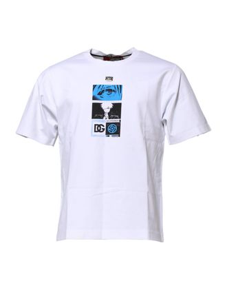 Dolce & Gabbana Mens Graphic Print Tshirt - White Cotton - Size EU 46 (Mens)