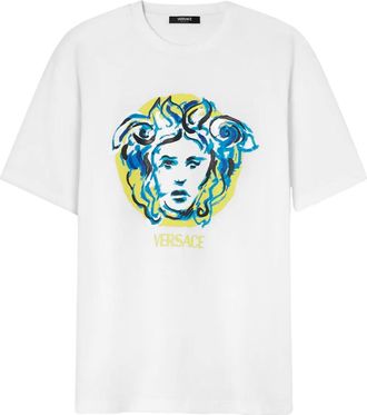 Versace T-shirt Painted Medusa - Bianco