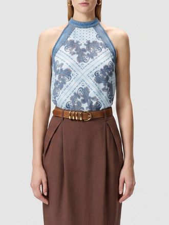Pinko Top in cotone con stampa Bandana