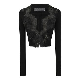 Ermanno Scervino Cardigan - female - Ermanno Scervino - Cardigans - Black - M - Knitwear