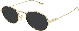 Saint Laurent Unisex Gold Oval Sunglasses SL 799 003 52