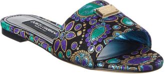 Dolce & Gabbana Dg Jacquard Canvas Flat