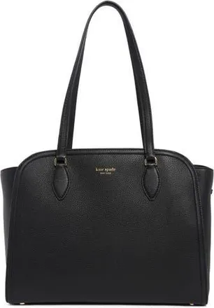 Kate Spade New York taylor pebbled leather tote in Black at Nordstrom Rack