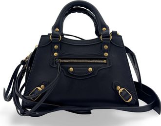 Balenciaga Neo Classic City Leather Black Leather Handbag (Pre-Owned)