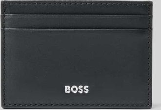 HUGO BOSS Portemonnaie aus echtem Rindsleder Modell RANDY_CARDHOLDER in Black, Gr&ouml;&szlig;e 1
